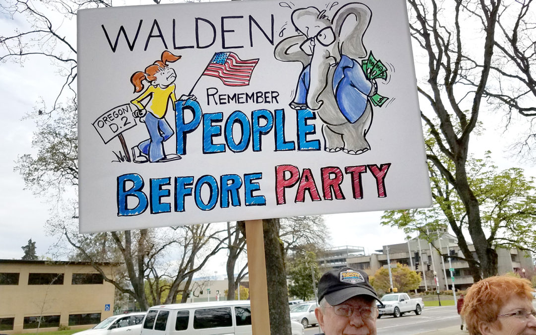Rally to prepare for Greg Walden town hall